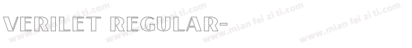 Verilet Regular字体转换